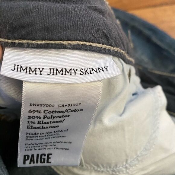 PAIGE Jimmy Jimmy‎ Skinny distressed cropped jeans - Picture 5 of 8